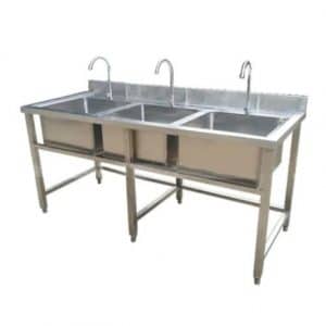 CHẬU RỬA INOX 3 HỘC
